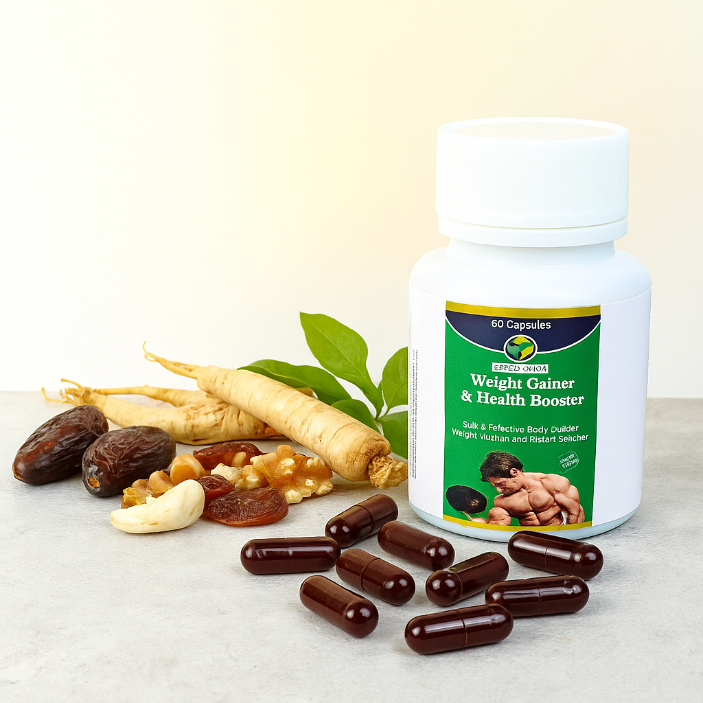Weight Gainer & Health Booster Capsules – Build Mass, Boost Energy, Stay Fit Naturally