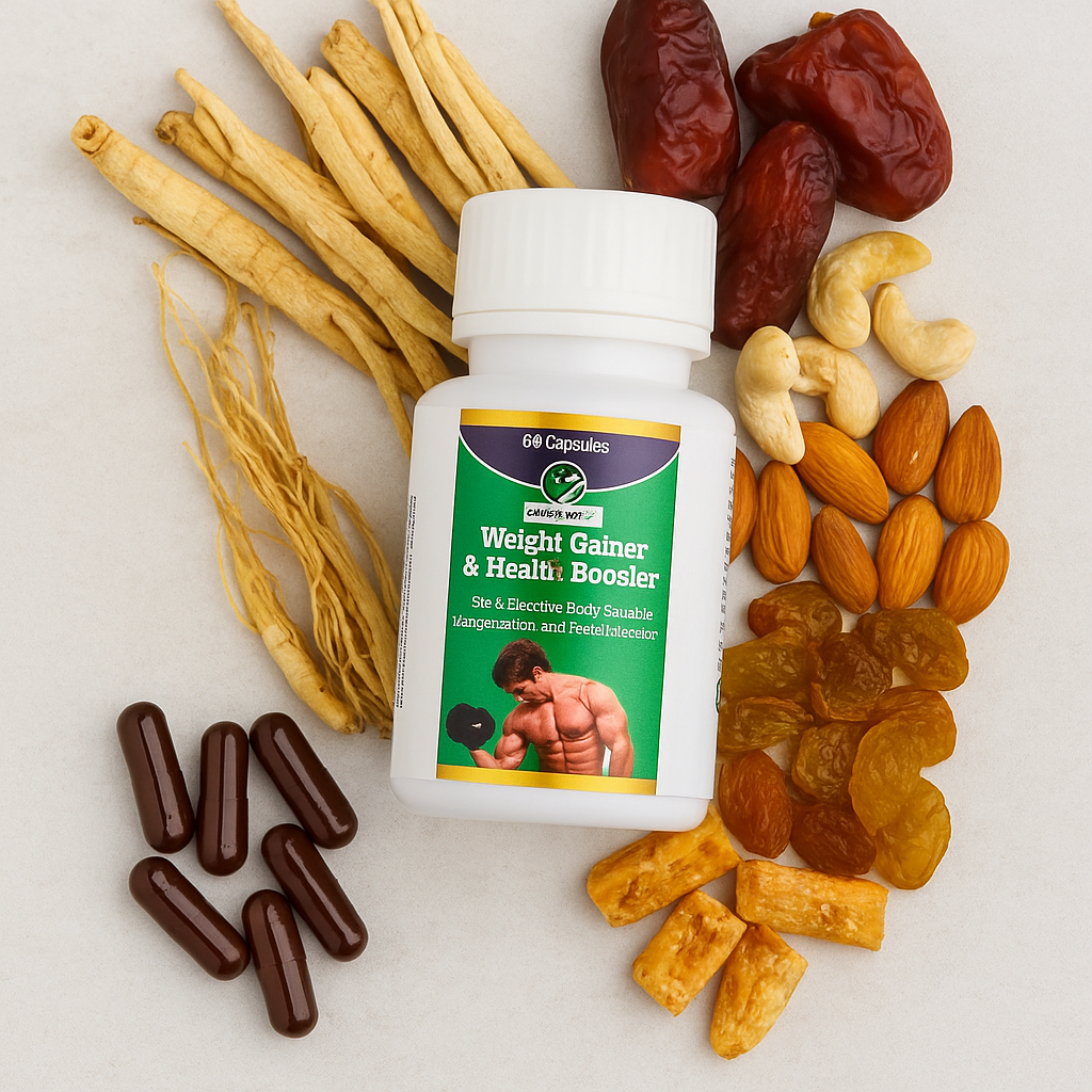 Weight Gainer & Health Booster Capsules – Build Mass, Boost Energy, Stay Fit Naturally