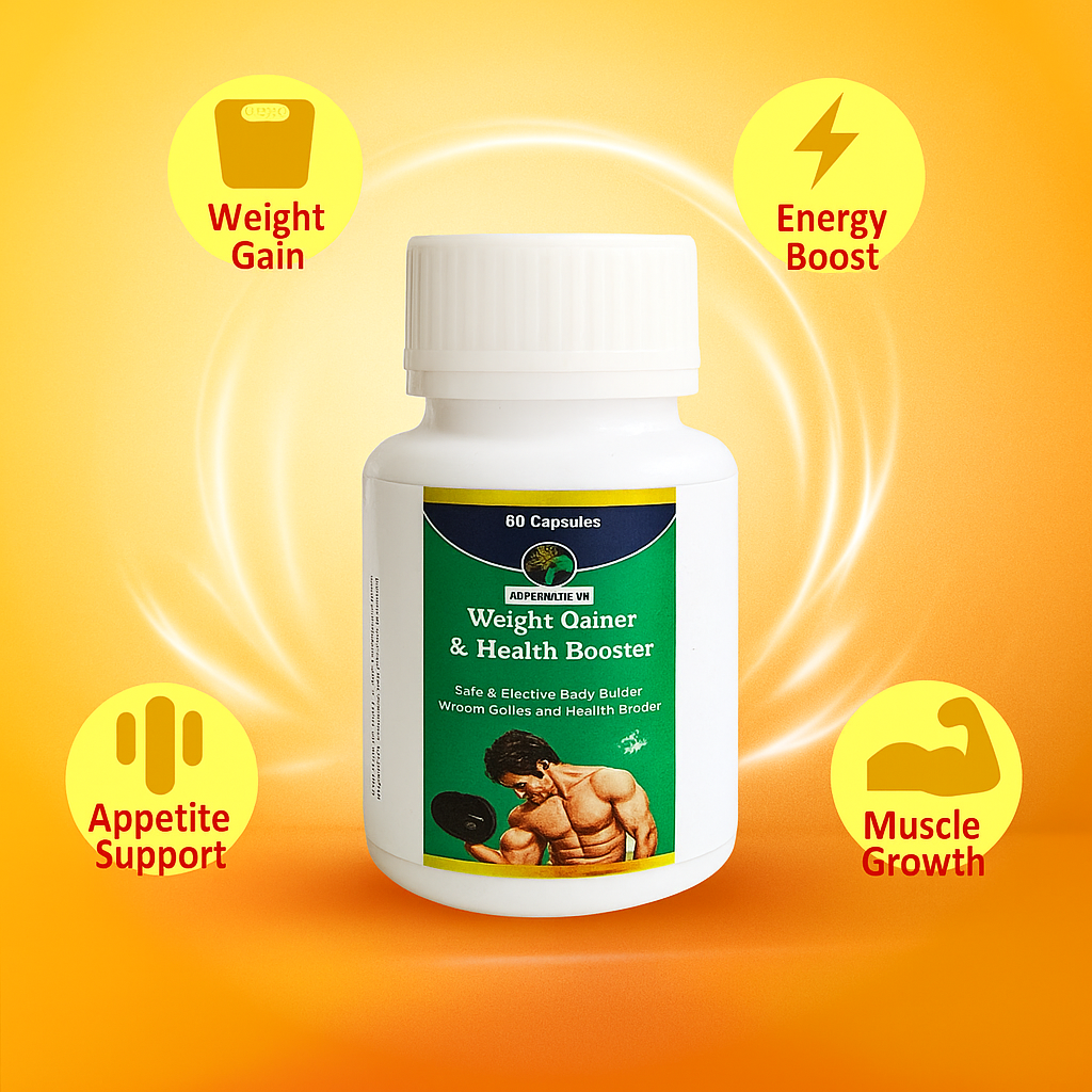 Weight Gainer & Health Booster Capsules – Build Mass, Boost Energy, Stay Fit Naturally