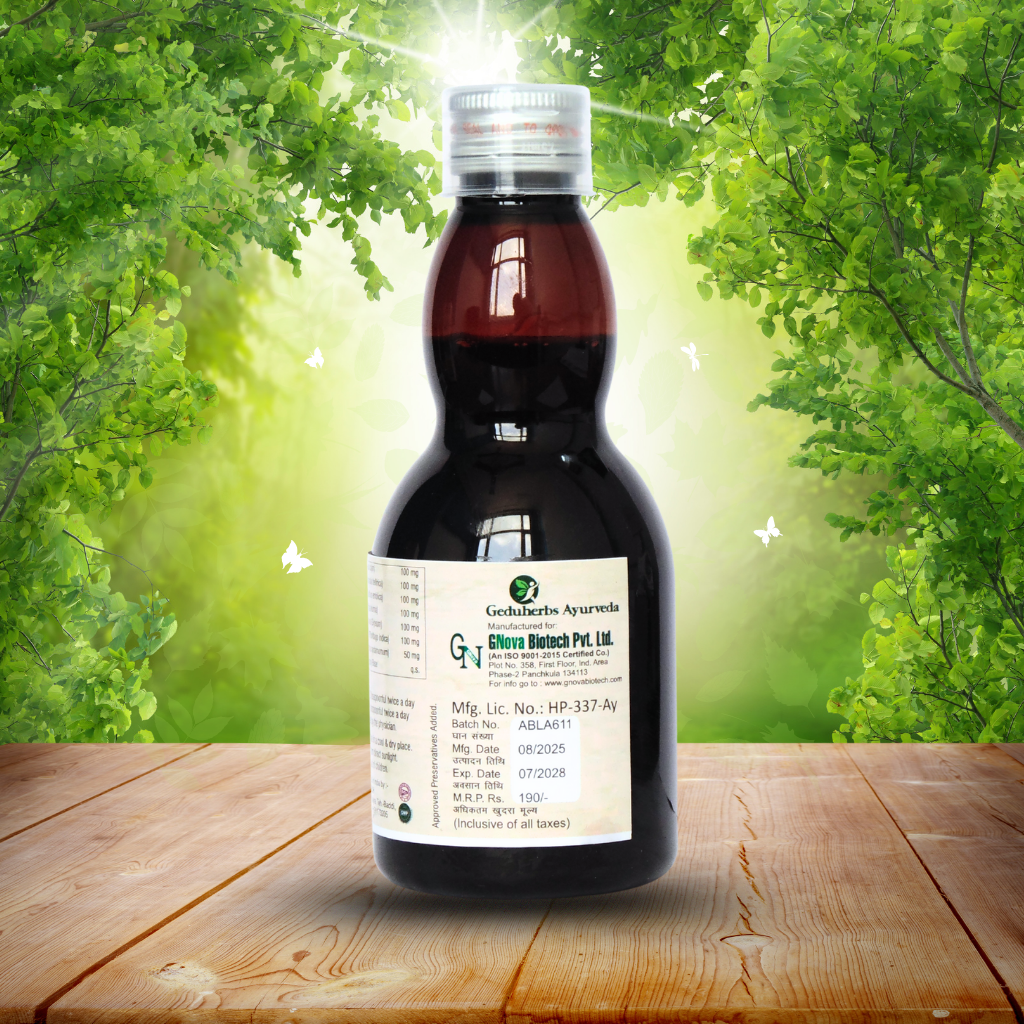 Geduliv-62 Herbal Syrup with Enzymes (Pack of 2) | Geduherbs