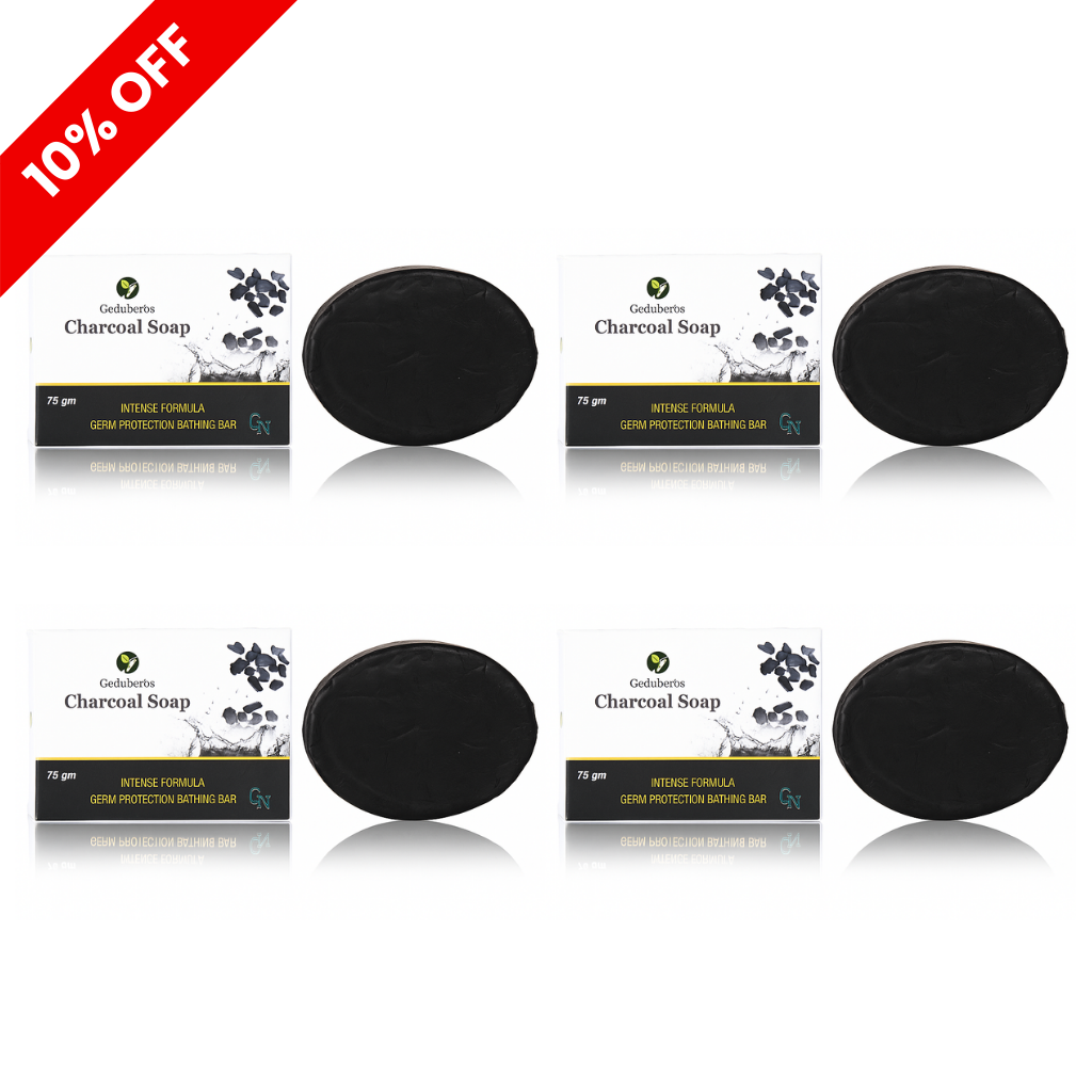 Activated Charcoal Soap Pack of 4 | Geduherbs