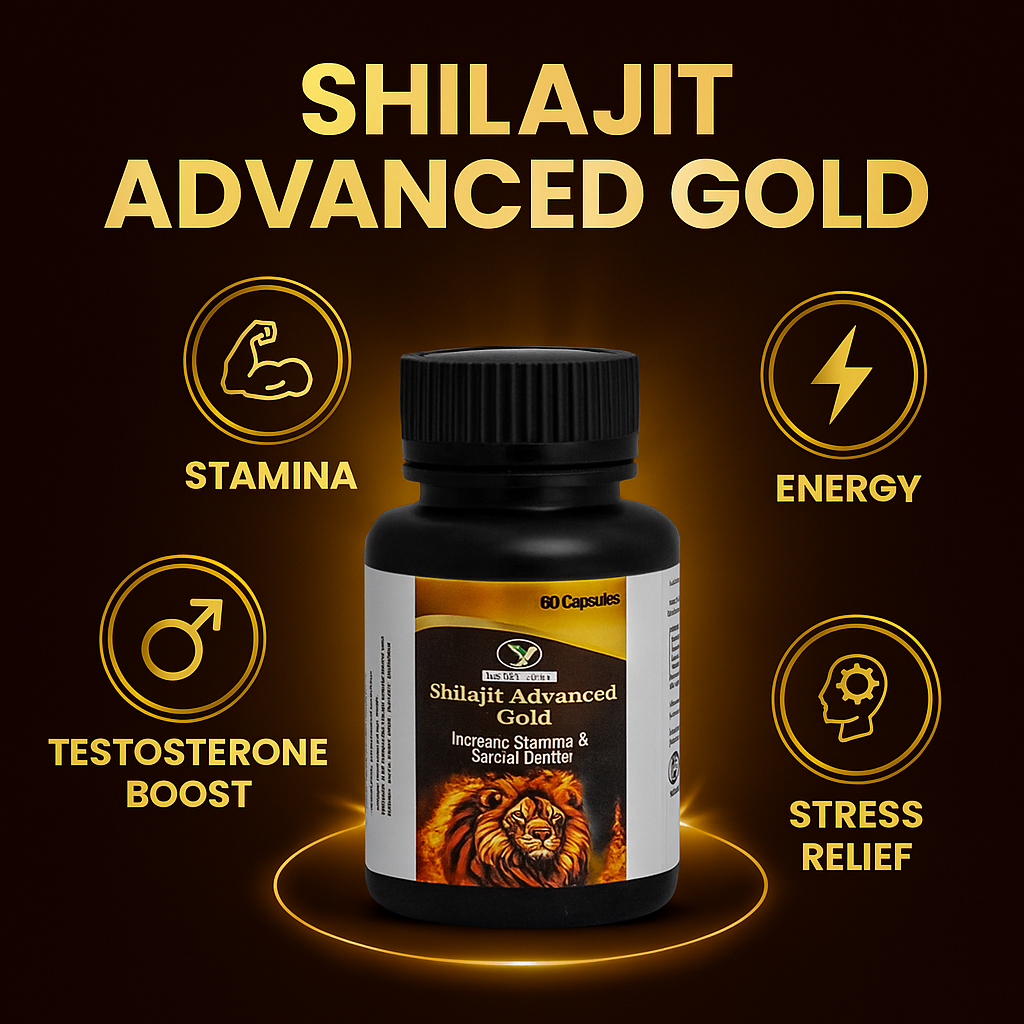 Shilajit Advanced Gold Capsules – Boost Strength, Stamina & Vitality Naturally